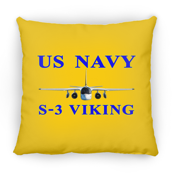 US Navy S-3 1 Pillow - Square - 14x14