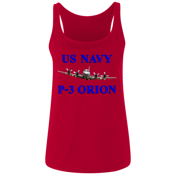 US Navy P-3 1 Ladies' Relaxed Jersey Tank