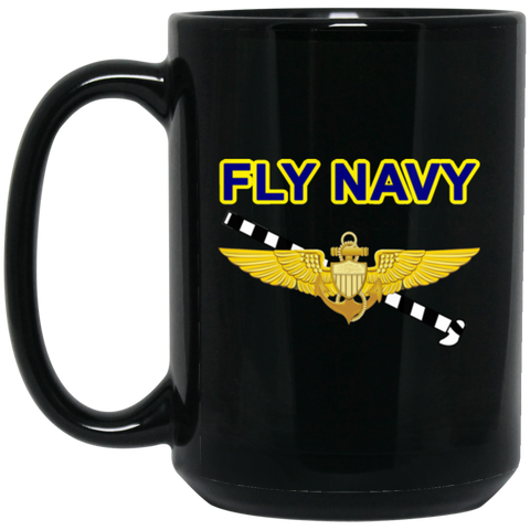 Fly Navy Tailhook Black Mug - 15oz