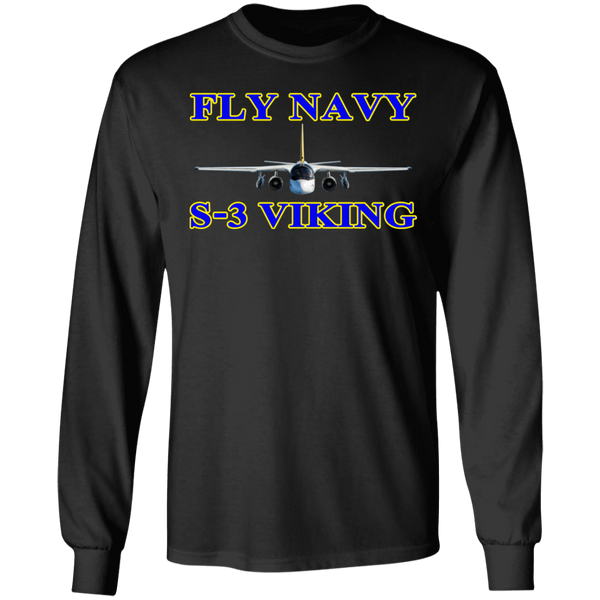 Fly Navy S-3 1 LS Ultra Cotton T-Shirt