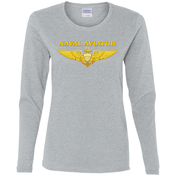 Aviator 2 Ladies' Cotton LS T-Shirt