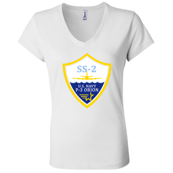 P-3 Orion 3 SS-2 Ladies Jersey V-Neck T-Shirt