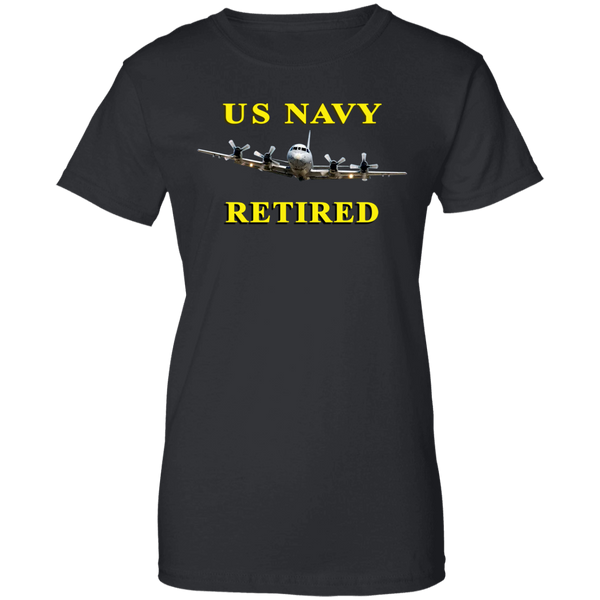 Navy Retired 1 Ladies' Cotton T-Shirt