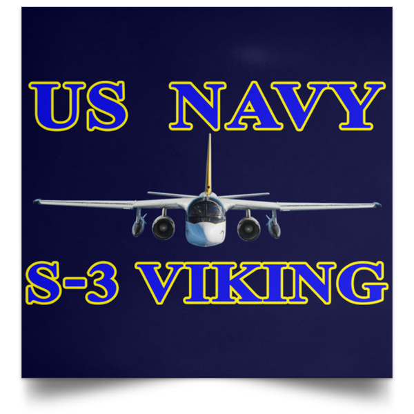 US Navy S-3 1 Poster - Square