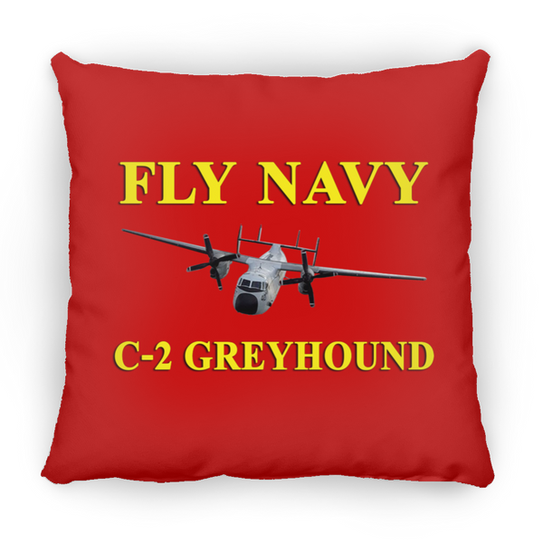 Fly Navy C-2 3 Pillow - Square - 16x16