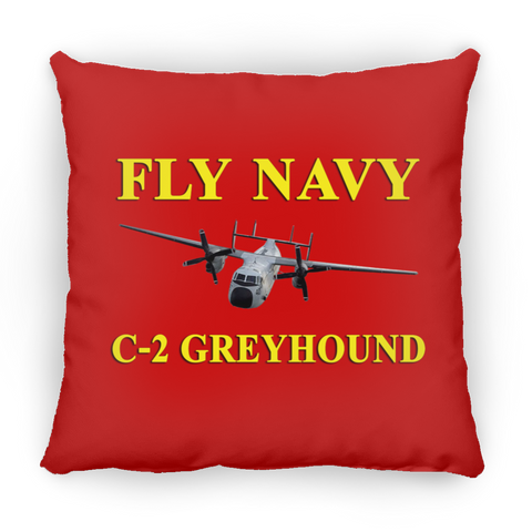 Fly Navy C-2 3 Pillow - Square - 16x16