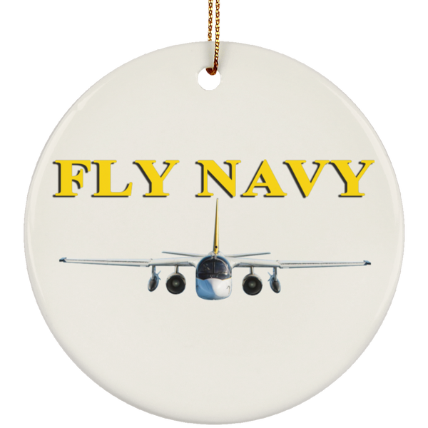 Fly Navy S-3 4 Ornament – Circle