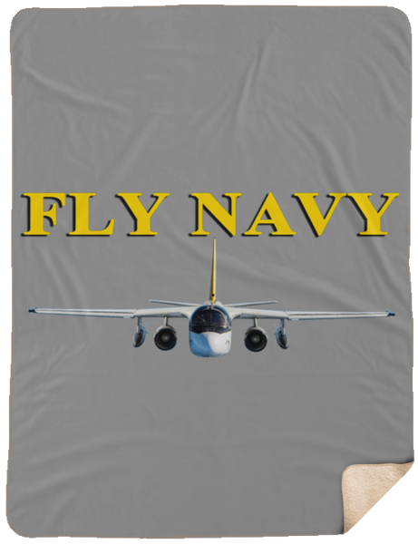 Fly Navy S-3 4 Blanket - Fleece Sherpa Extra Large