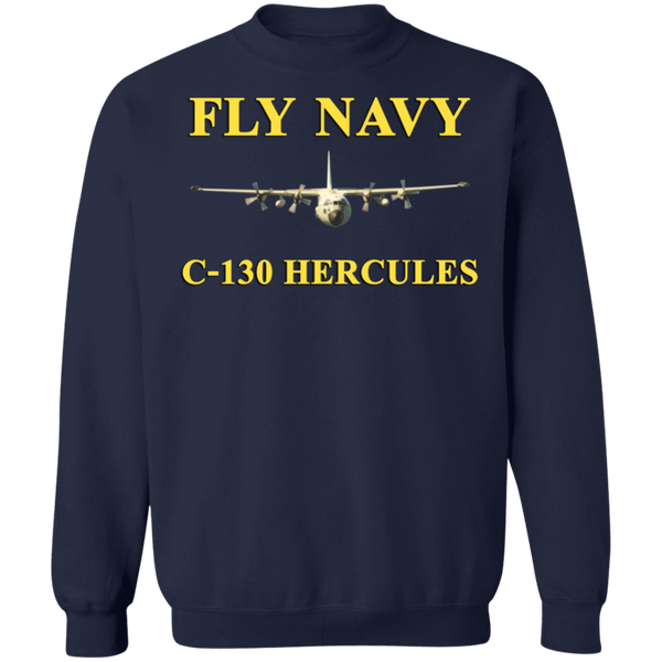 Fly Navy C-130 3 Crewneck Pullover Sweatshirt