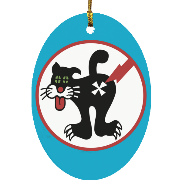 Duty Cat 1 Ornament - Oval