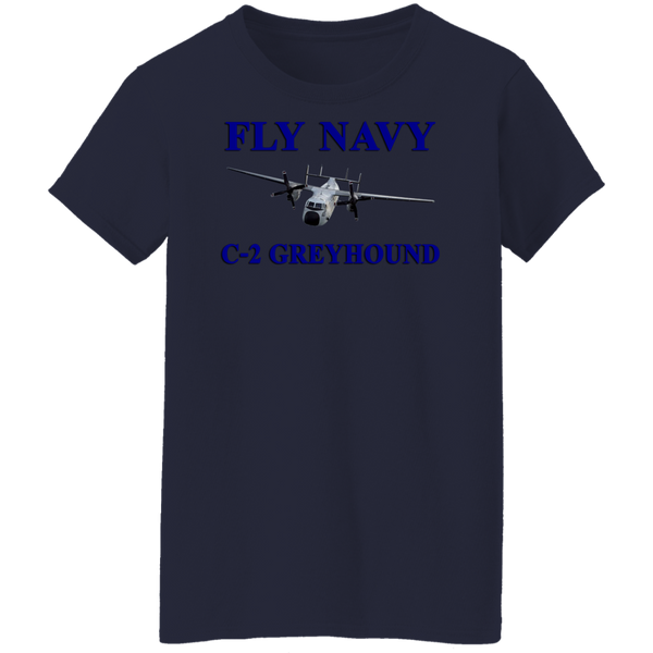 Fly Navy C-2 1 Ladies' Cotton T-Shirt