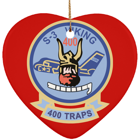 S-3 Viking 6 Ornament - Heart