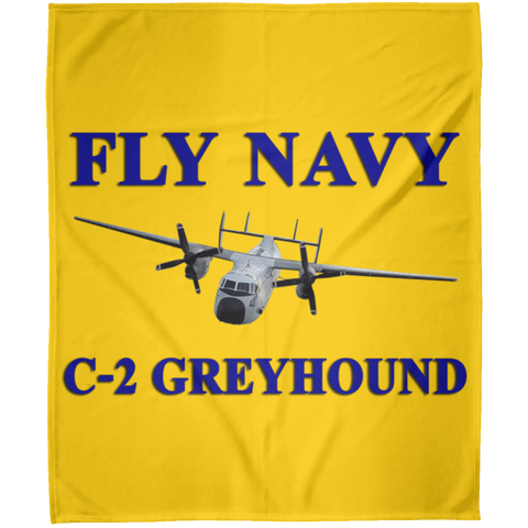 Fly Navy C-2 1 Blanket - Arctic Fleece Blanket 50x60