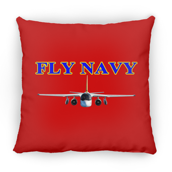 Fly Navy S-3 2 Pillow - Square - 16x16