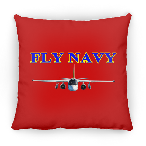 Fly Navy S-3 2 Pillow - Square - 16x16