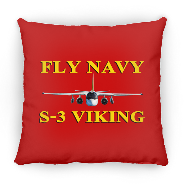 Fly Navy S-3 3 Pillow - Square - 18x18