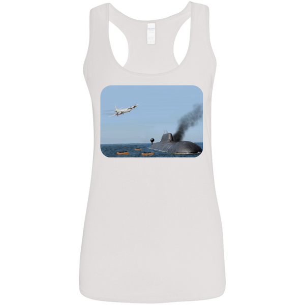 Abandon Ship Ladies' Softstyle Racerback Tank