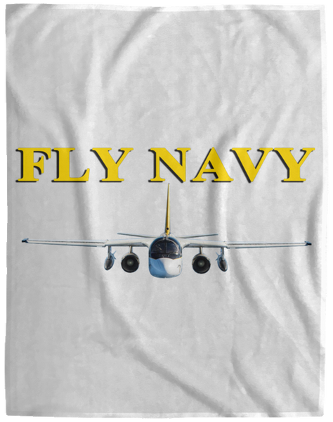 Fly Navy S-3 4 Blanket - Velveteen Micro Fleece Extra Large