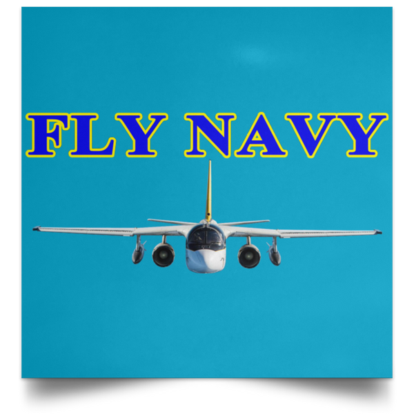 Fly Navy S-3 2 Poster - Square