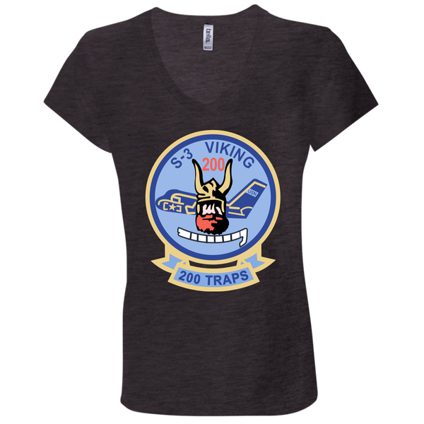 S-3 Viking 4 Ladies Jersey V-Neck T-Shirt