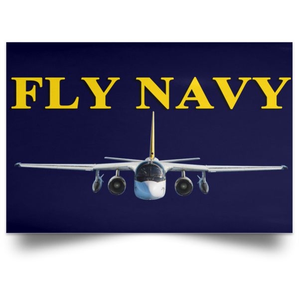 Fly Navy S-3 4 Poster – Landscape