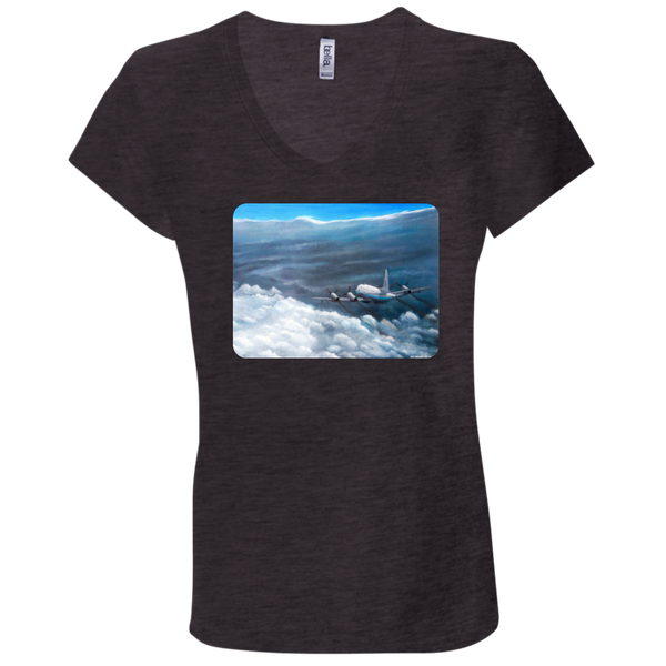 Eye To Eye With Irma 2 Ladies' Jersey V-Neck T-Shirt