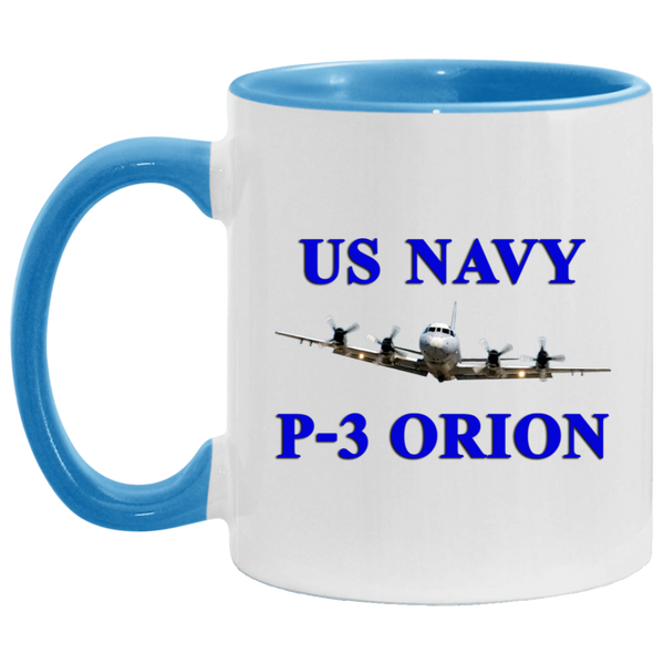 US Navy P-3 1 Accent Mug - 11oz