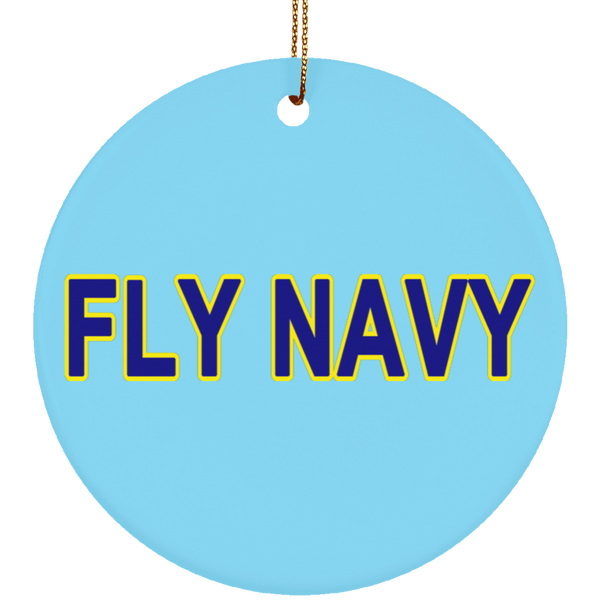 Fly Navy 2 Ornament - Circle