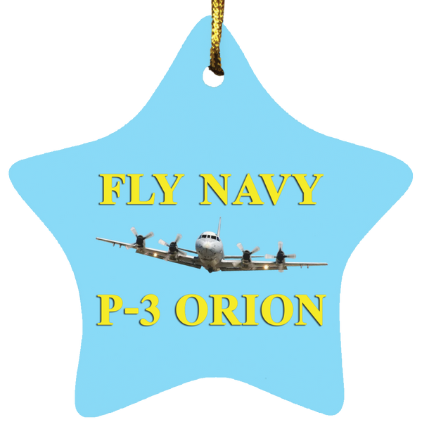 Fly Navy P-3 3 Ornament - Star