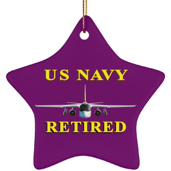 Navy Retired 2 Ornament - Star