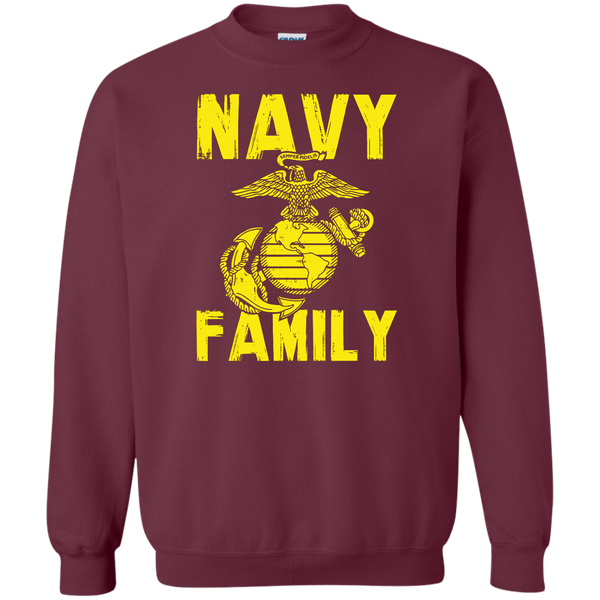 Navy Family Semper Fi 1 Crewneck Pullover Sweatshirt