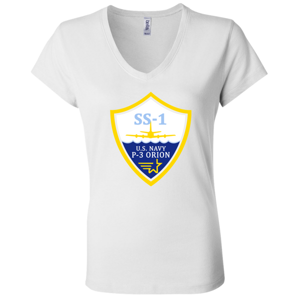P-3 Orion 3 SS-1 Ladies Jersey V-Neck T-Shirt