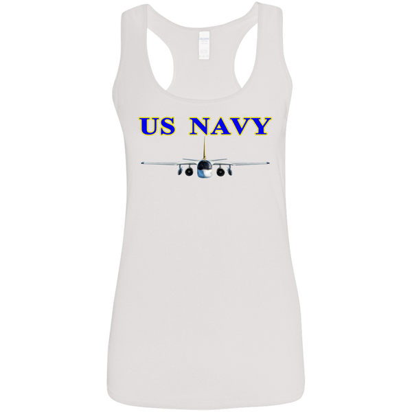 US Navy S-3 2 Ladies' Softstyle Racerback Tank