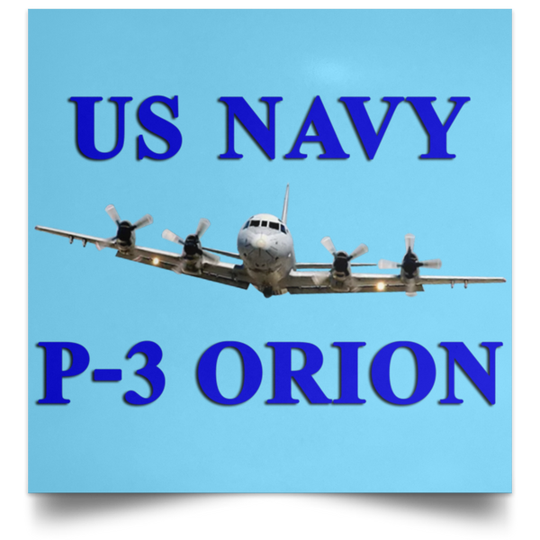 US Navy P-3 1 Poster - Square