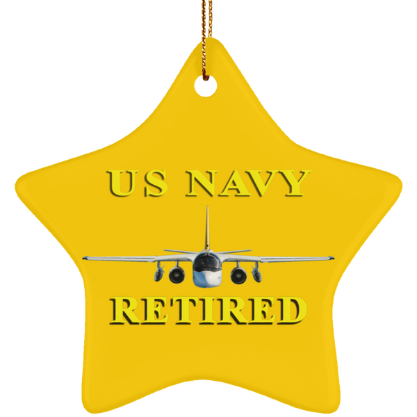 Navy Retired 2 Ornament - Star