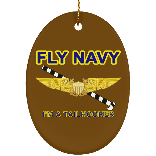 Fly Navy Tailhooker 3 Ornament - Oval