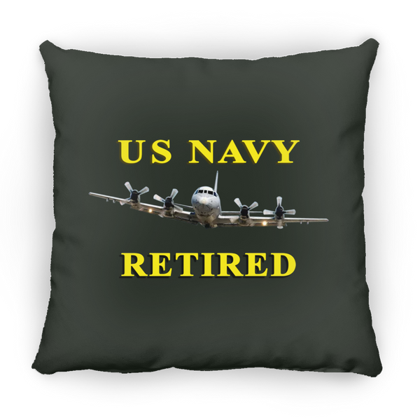 Navy Retired 1 Pillow - Square - 18x18