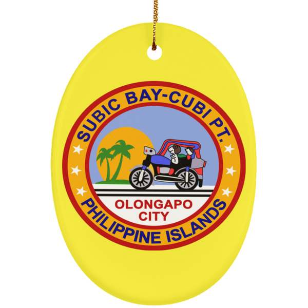 Subic Cubi Pt 03 Ornament - Oval