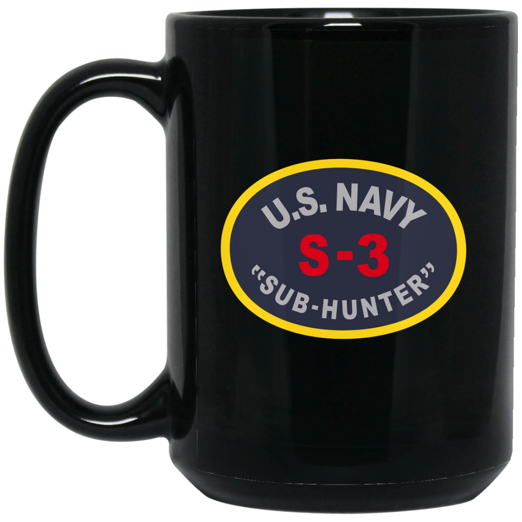 S-3 Sub Hunter Black Mug - 15oz