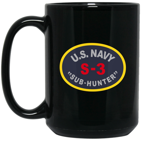 S-3 Sub Hunter Black Mug - 15oz