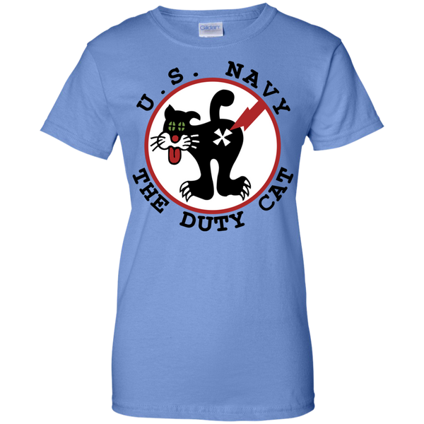 Duty Cat 2 Ladies Custom Cotton T-Shirt