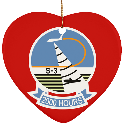 S-3 Viking 9 Ornament - Heart