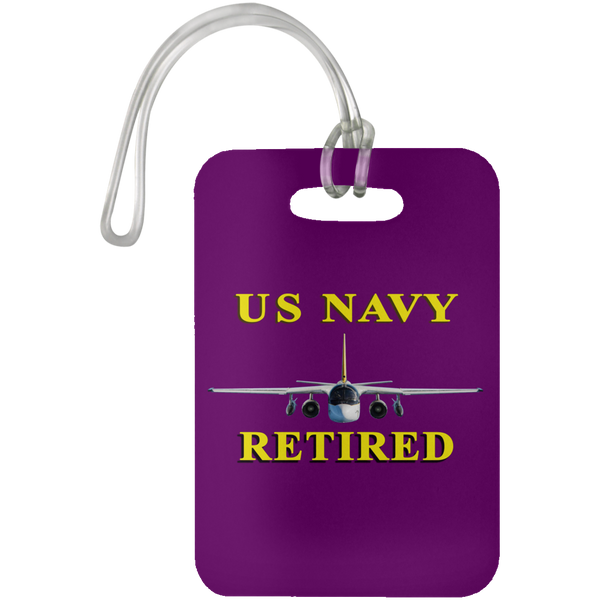 Navy Retired 2 Luggage Bag Tag