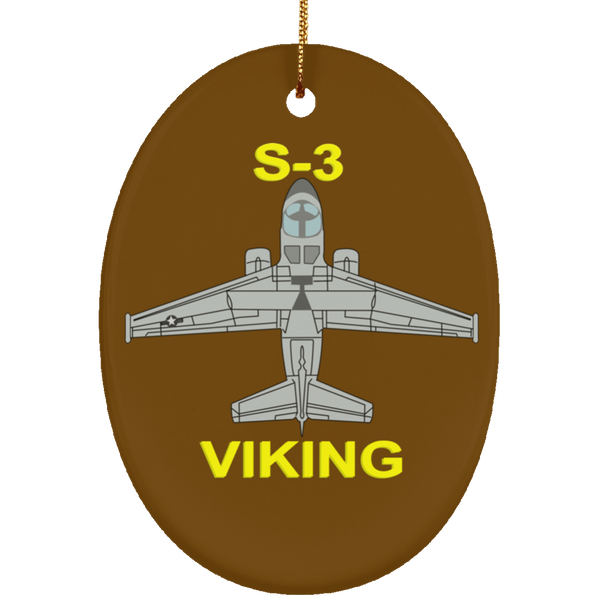 S-3 Viking 11 Ornament - Oval