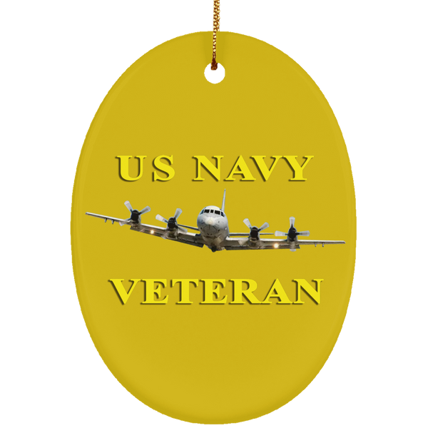 Navy Vet 2 Ornament - Oval