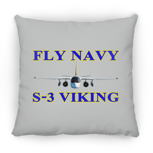 Fly Navy S-3 1 Pillow - Square - 18x18