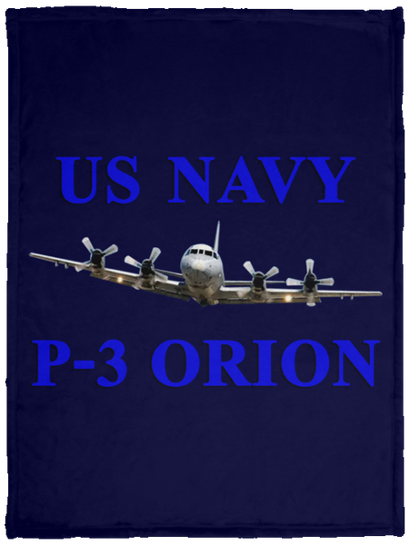 US Navy P-3 1 Blanket - Cozy Plush Fleece Blanket - 30x40