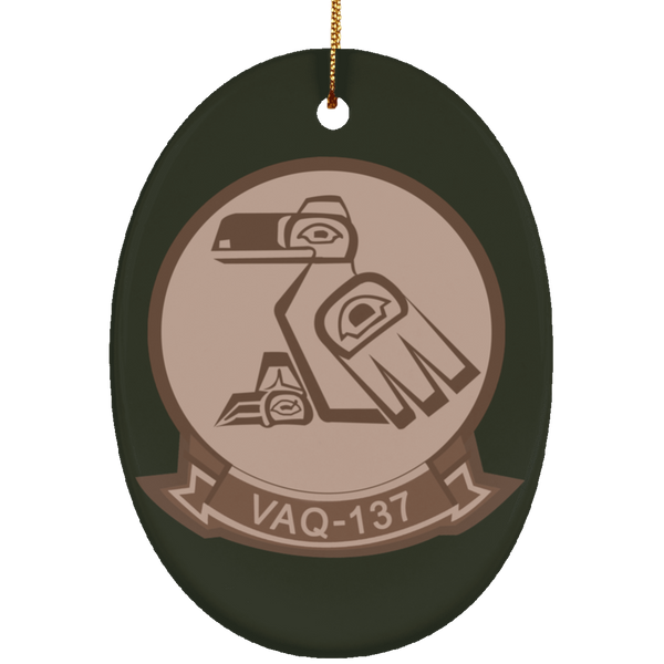 VAQ 137 2 Ornament Ceramic - Oval