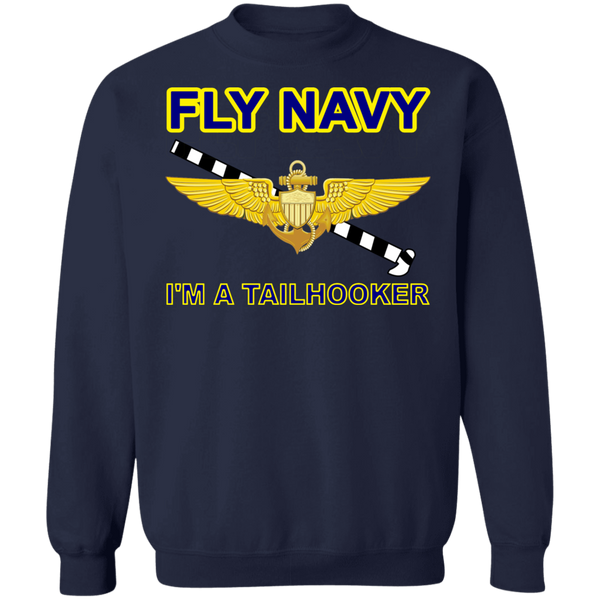 Fly Navy Tailhooker Crewneck Pullover Sweatshirt