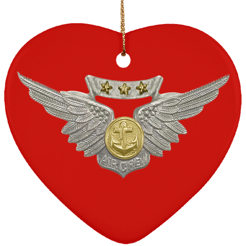 Combat Aircrew 1 Ornament - Heart